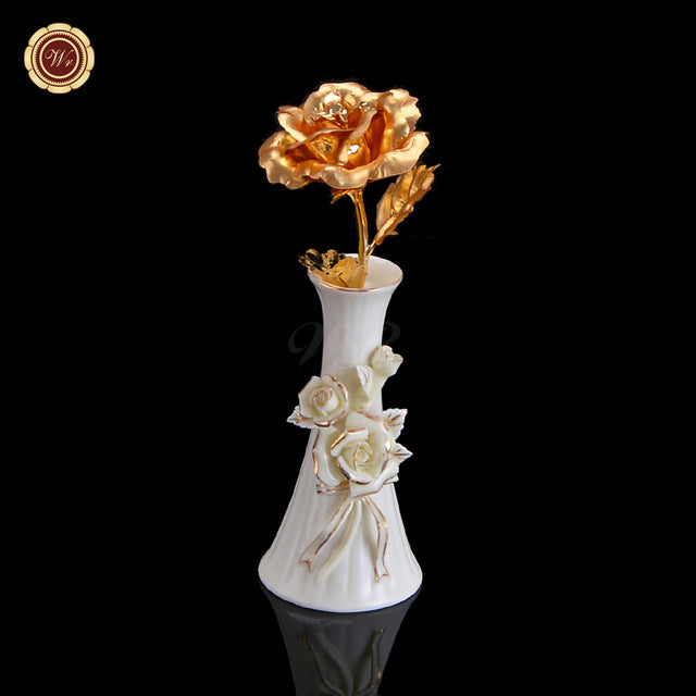 Artificial Flower 24K Gold Plated Rose