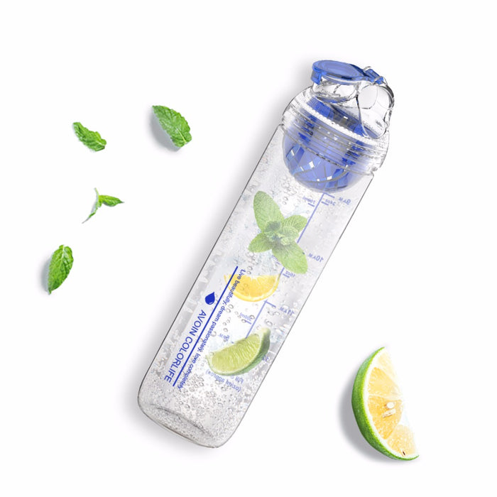 800ml Water Bottle BPA Free Fruit Infuser - Leakproof