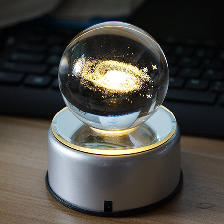 3D Rotation Crystal Ball Night Light