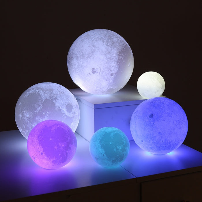 Rechargeable 3D Moon Lamp Remote Control
