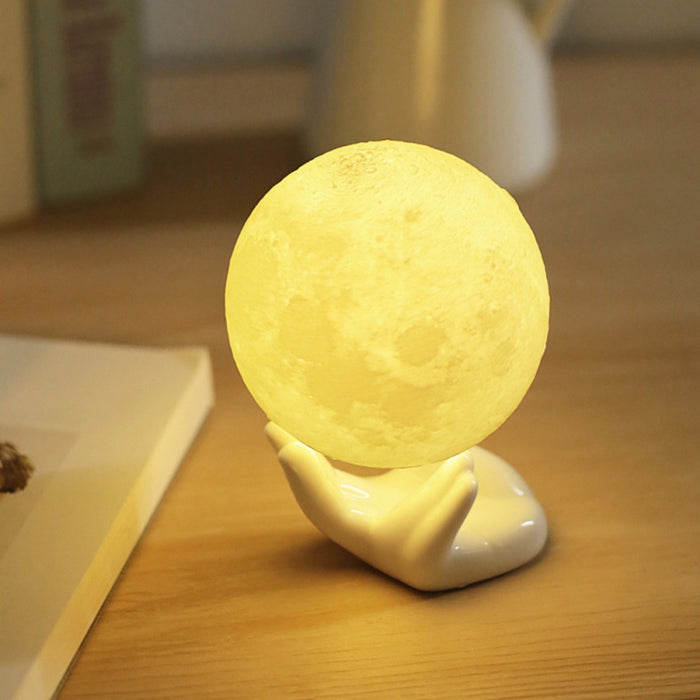 Moon Light Rechargeable 3D Print Moon Lamp
