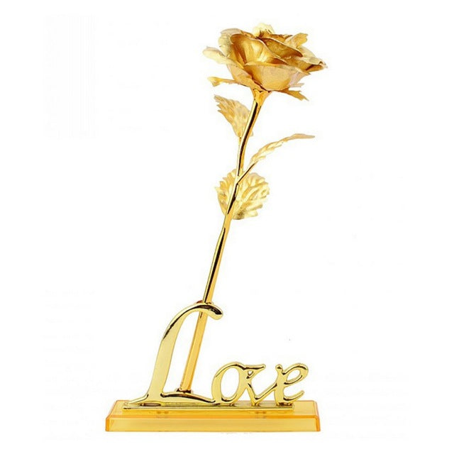 Home Furnishing decorative Gold Rose Artificial flowers