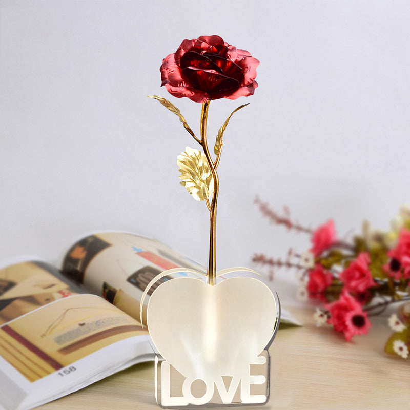 Love Stand Red Artificial Roses Flower