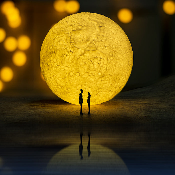 Touch Control 3D Moon Lamp