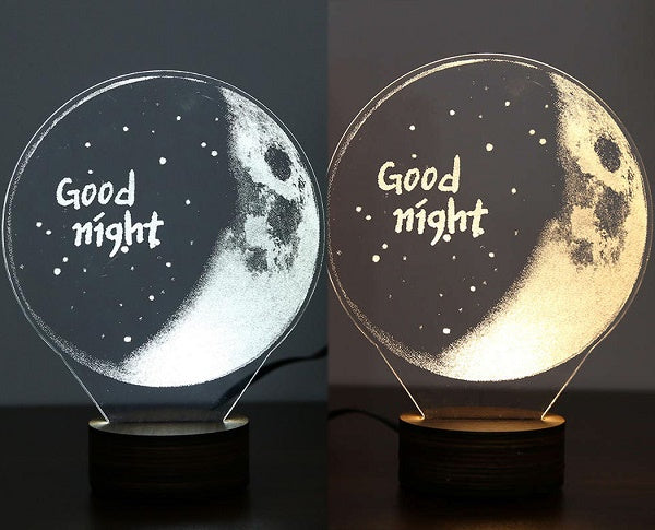 Carving Night Atmosphere Moonlight Decor