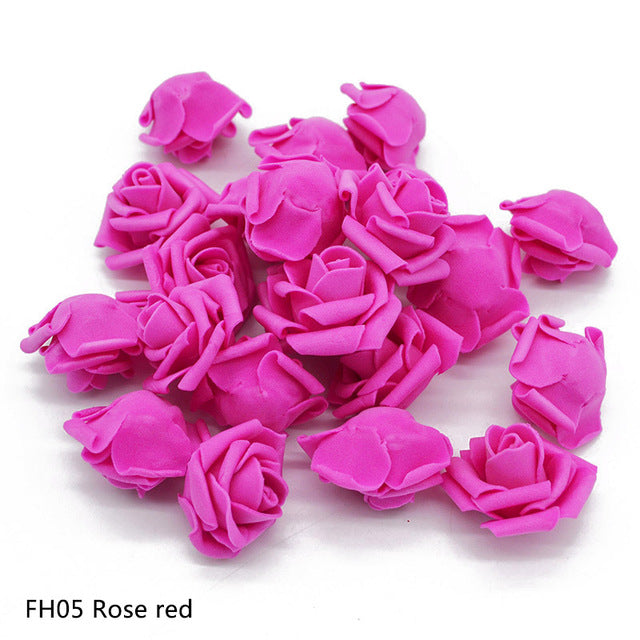 Artificial Foam Rose Flower Head Decoration
