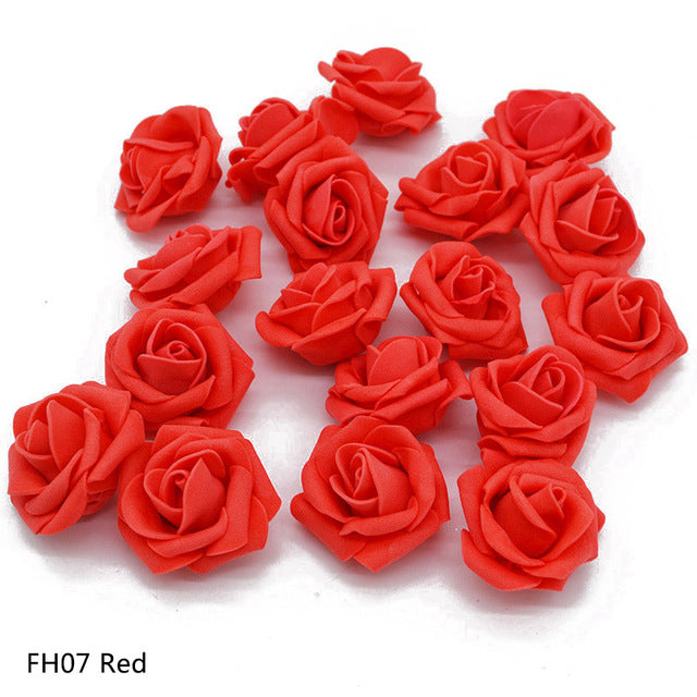 Artificial Foam Rose Flower Head Decoration