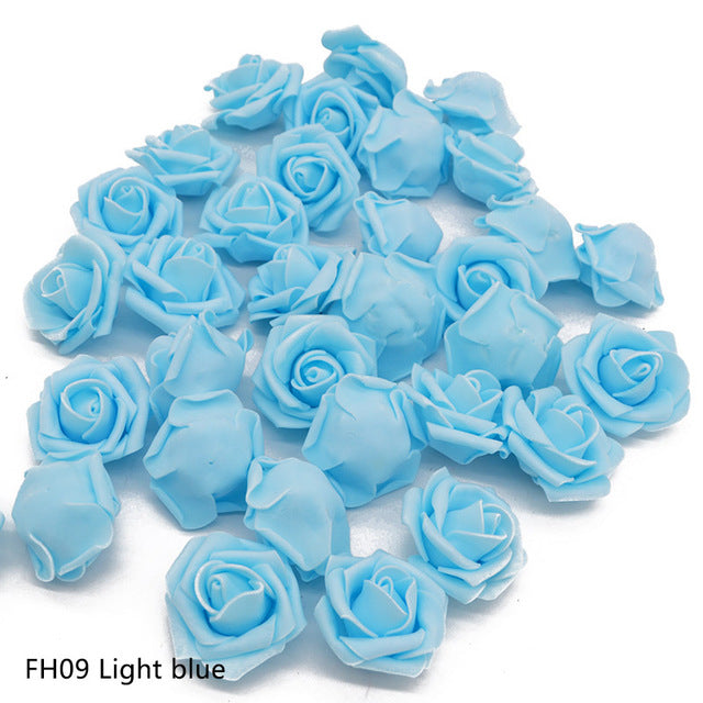 Artificial Foam Rose Flower Head Decoration