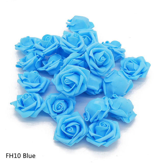 Artificial Foam Rose Flower Head Decoration