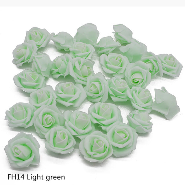 Artificial Foam Rose Flower Head Decoration