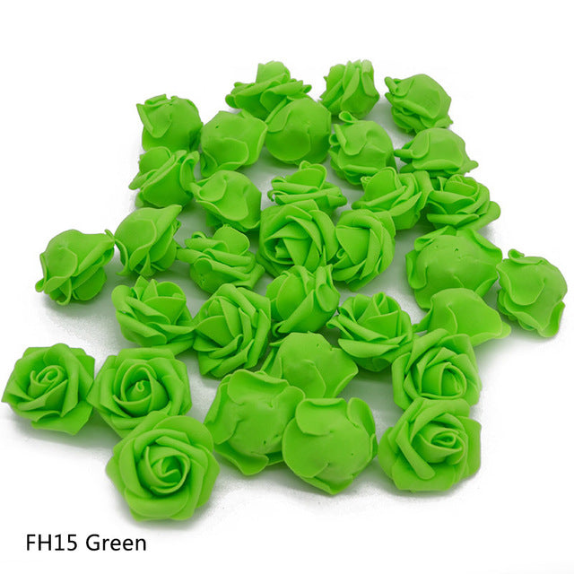 Artificial Foam Rose Flower Head Decoration