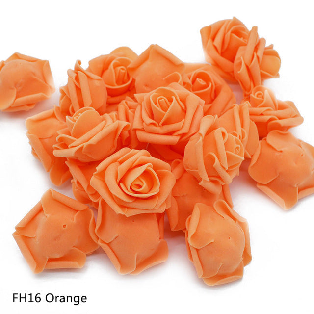 Artificial Foam Rose Flower Head Decoration