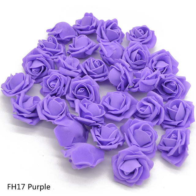 Artificial Foam Rose Flower Head Decoration