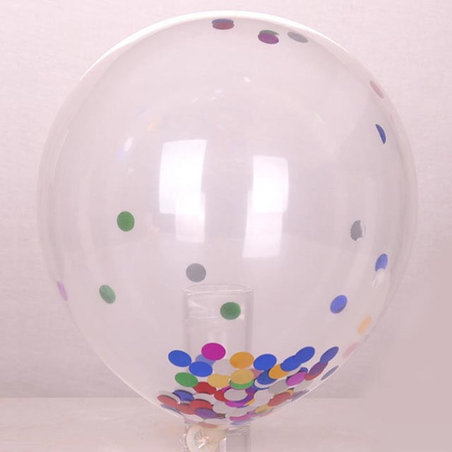 5pcs/set confetti 12inch latex balloon