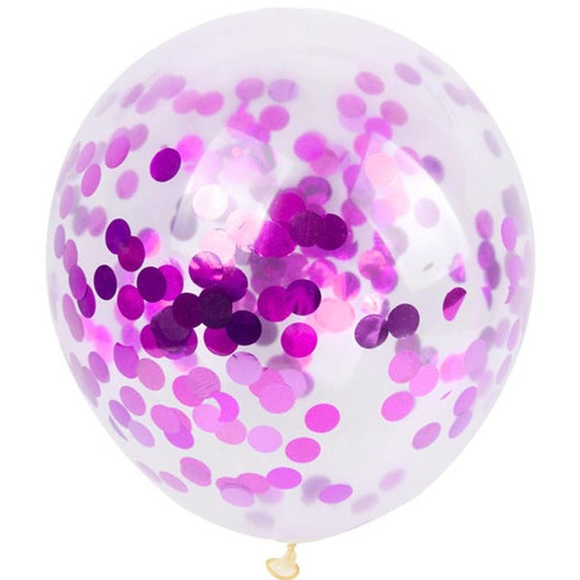 5pcs/set confetti 12inch latex balloon