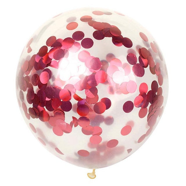 5pcs/set confetti 12inch latex balloon